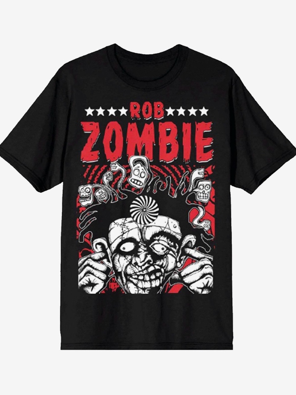 Hot Topic Black & Red Rob Zombie Freak Show Graphic Tee